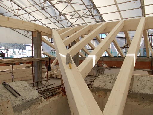 struttura in legno lamellare